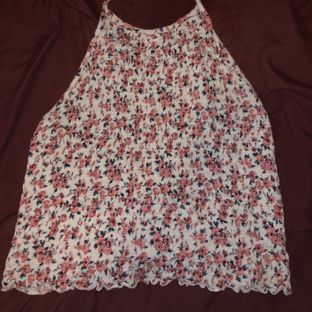 American eagle floral halter top